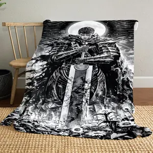 Berserk cartoon13 pattern printed blanket, a blanket for the living room, bedroom, office and lunch break, a portable blanket suitable for all four seasons, a holiday gift for family and friends