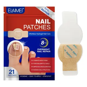 Toenail Nail Repair Patches – 21 PCS Nail Treatment for Thick, Discolored Nails – 8-Hour Overnight Nail Care, Extra Strength Nail Patch for Men and Women, Safe for Sensitive Skin