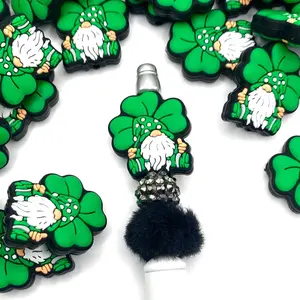 Lucky & I Gnome It Silicone Focal Beads - St. Patrick's Day Crafting & Beading