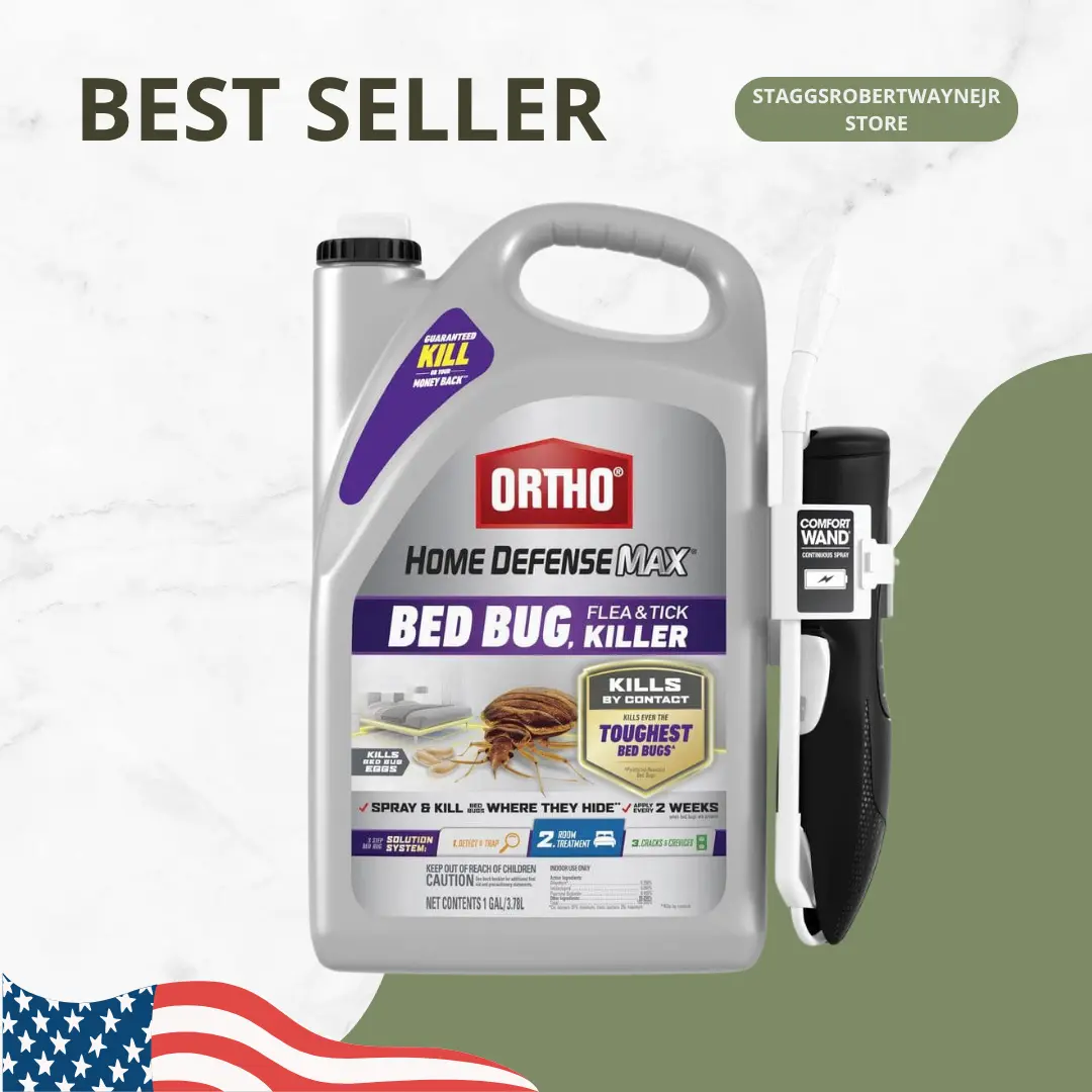 Home Defense Max Bed Bug, Flea and Tick Killer 1 gal. Indoor Spray Bedbug, Flea and Tick Killer with Comfort Wand
