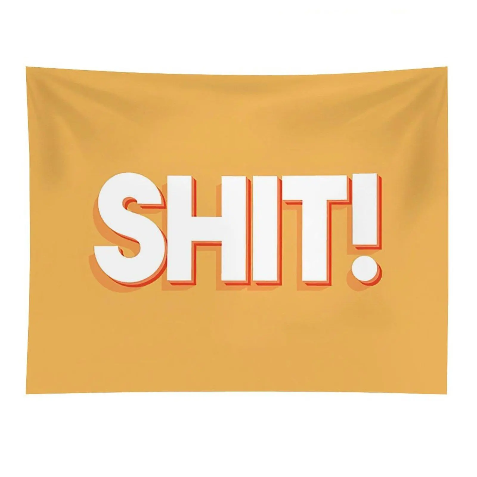 Shit Quote Tapestry Bold Funny Typography Wall Hanging Decor