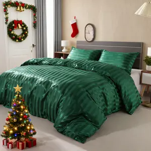 Bedsum Satin Duvet Cover Set with Beauty Benefits, for Anti-Frizz Hair & Wrinkle-Free Skin | Hidden Zipper & Envelope Pillowcases