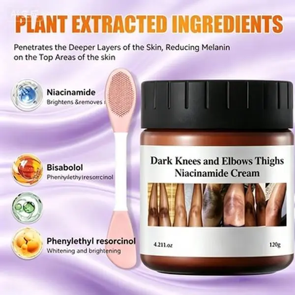 Dark Spot Remover Skin Corrector Cream forArmpits Knees Elbows More 120g【Buy 1 Cream, Get Free Brush】