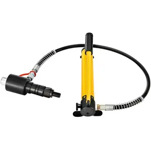 VEVOR Hydraulic Exhaust Pipe Expander, 1-5/8" to 4-1/4" size, 10 T Manual Hydraulic Pipe Stretcher w/4 Dies and 2 Storing Case for Copper, Aluminum Tubes in Car Repairing