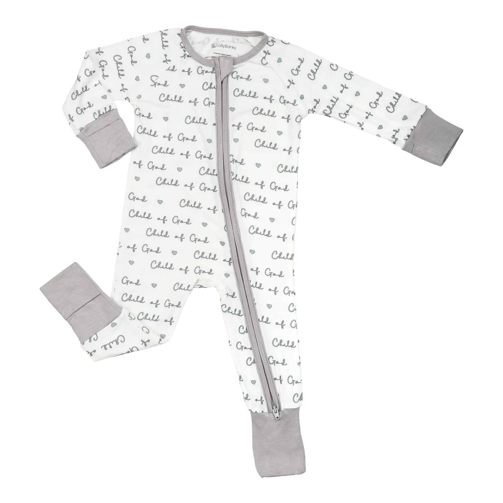 LollyBanks Bamboo Baby Pajamas, Gender Neutral Baby Romper, Ultra Soft Breathable Bamboo Sleepers for Newborn Infant Toddler, Zipper One Piece Baby Sleepers for Boys Girls, Baby PJs for Sleep & Daily Wear #BambooBabyPajamas #BabyRomper