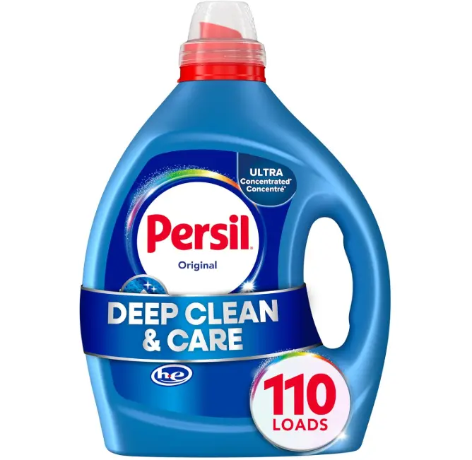 Persil Original Everyday Clean, Liquid Laundry Detergent, High Efficiency (HE), Deep Stain Removal, Ultra Concentrated, 82.5 fl oz, 110 Loads