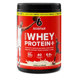 100% Whey Protein Plus Powder, Vanilla Cream, 30 G Protein, 4.1 lb