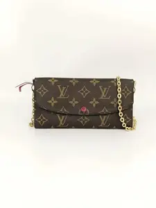 Pre-owned Louis Vuitton LV DouDou classic long wallet (includes shoulder strap for crossbody wear)