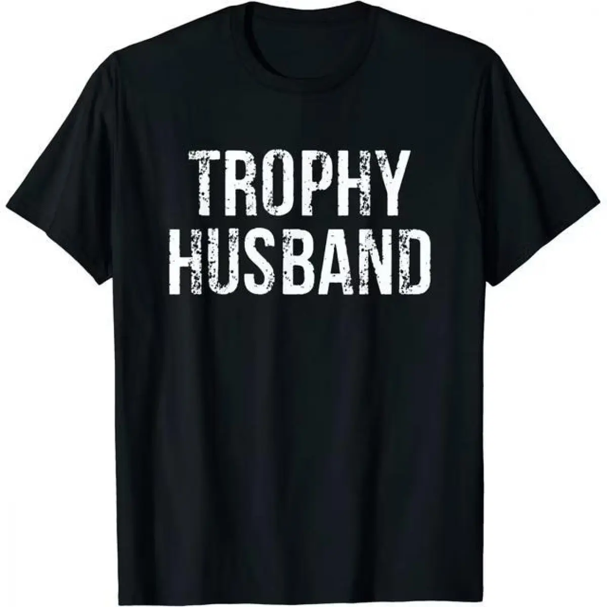 Men's Trophy Husband Graphic Tshirt, Soft 100% Cotton Tee in a Relaxed Fit, Breathable Short-Sleeve Everyday Top, Classic, Casual, Menswear