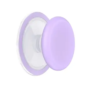 Strong Magnetic Phone Grip Holder Stand, Telescopic Lazy Phone Bracket, Removable Round Silicone Part, Hands-Free Phone Mount for iPhone 17/16/15/14/13/12