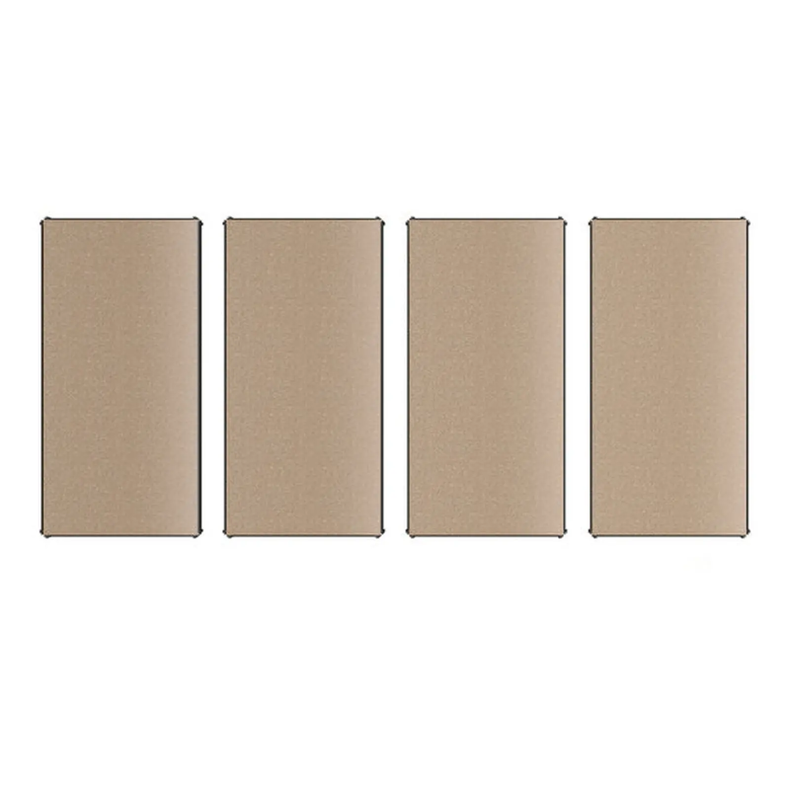 Lavex 24 x 36 Black Particle Board Shelves 4- Shelf Boltless Shelving 4/ Case WS-257b1836z4pbbs
