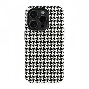 Houndstooth Phone Case, Suitable for IPhone17 ProMax, 16Promax, Pro, Plus, 15, 14, 13. Fashionable Design, Scratch-resistant and Wear-resistant, Smartphone Case, Mobile Phone Protective Cover, Gift