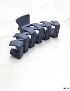 2 PACK HAIR CLAW CLIPS NAVY