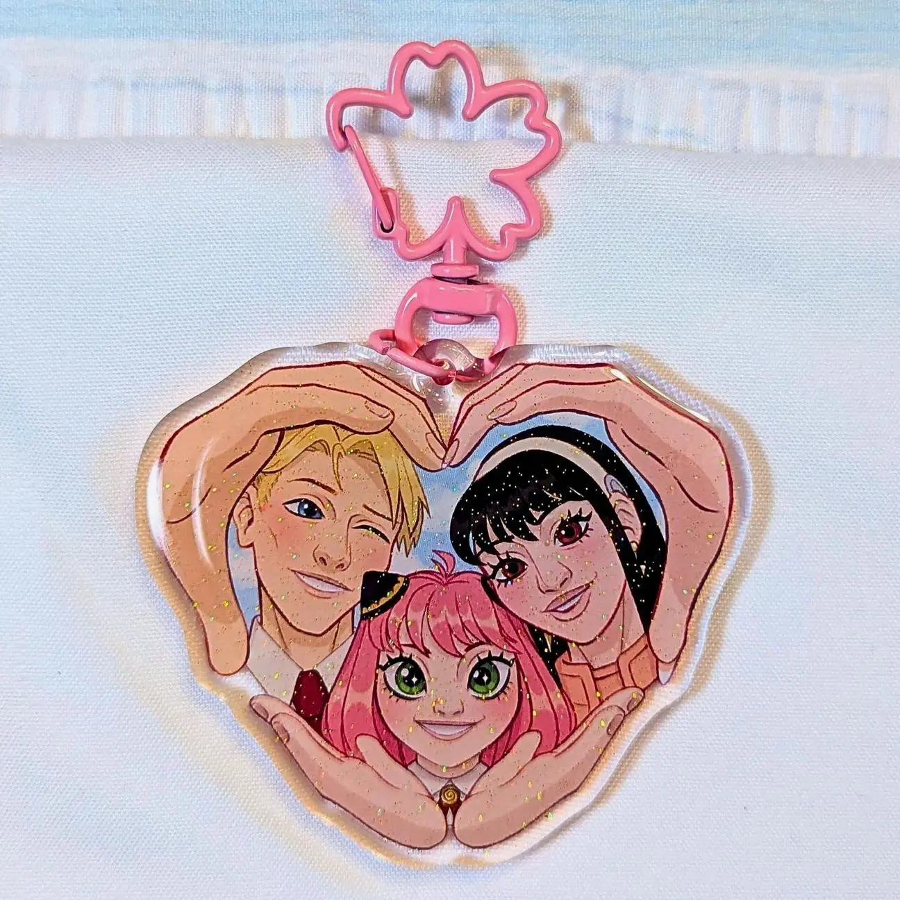 Espionage Family Glitter Acrylic  Keychain