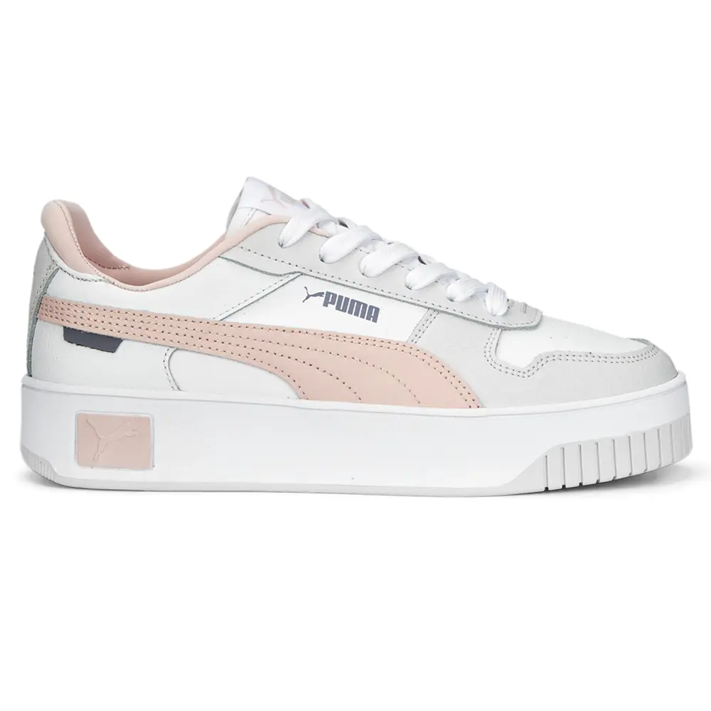 PUMA Womens Carina Street Platform Sneakers Shoes Casual - Pink, White PUMA Womens Carina Street Platform Sneakers Shoes Casual - Pink, White