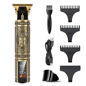 Professional Hair Clippers for Men, Rechargeable Cordless Beard, Hair Trimmer with LCD Display, Professional Haircut & Grooming Kit for Gifts