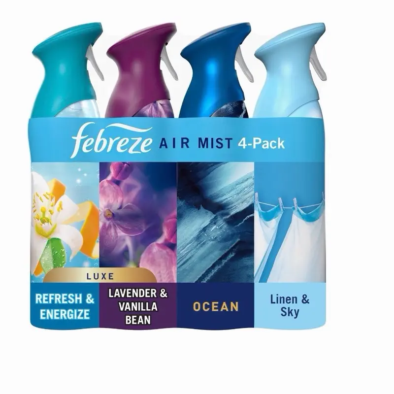 Febreze Air Mist Air Freshener Spray, Mixed Scent, 4ct., 32.4 oz. Febreze Air Mist Air Freshener Spray, Mixed Scent, 4ct., 32.4 oz.