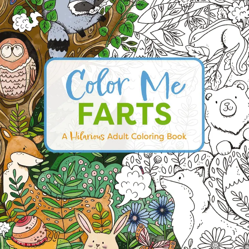 Color Me Farts: A Hilarious Adult Coloring Book by Cider Mill Press [Paperback Book]