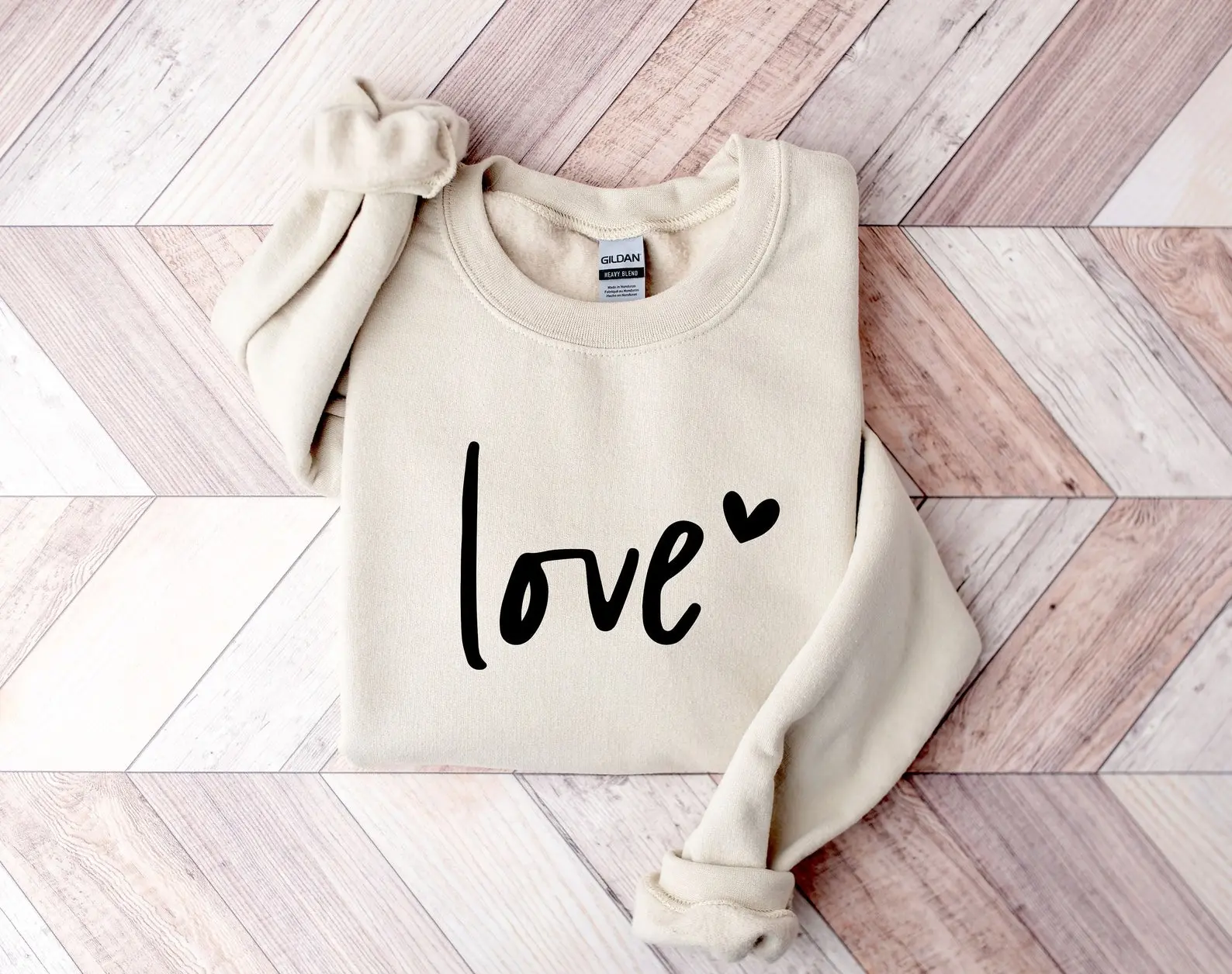Love Sweatshirt, Heart Sweatshirt, Couple Sweatshirt, Valentines Day Gift Sweatshirt, Heart Love Hoodie, Gift For Her, Women's Sweatshirt