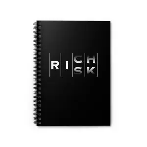 Rich Mindset Spiral Notebook - Ruled Line, Journal, Diary, Planner, Wealth Affirmations, Law of Attraction