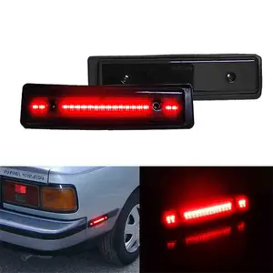 2PCS Smoked Lens Red LED Side Marker Parking Lights For Toyota Celica GT GTS Rear Bumper 1986 1987 1988 1989