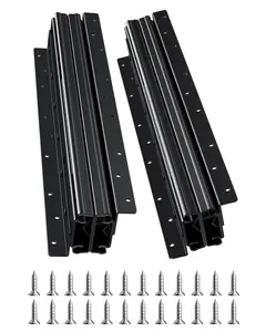 Undermount Drawer Slides 16 Inch Full Extension Rails for Under Stair Cabinets and Furniture, 260 LB Load Capacity, Heavy Duty Metal Ball Bearing Slides, Soft Close, Smooth Operation, Easy Install, Cabinet Hardware