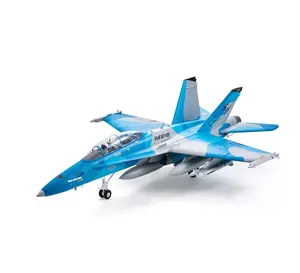 FMS EDF Jet 64mm F/A-18 Hornet  PNP gifts（PNP  Version: Transmitter, Receiver, Battery and Charger Not Included） Remote Control Aircraft，Hobby grade、adult hobby toy、outdoor flying、racing aircraft，Beginner RC Plane