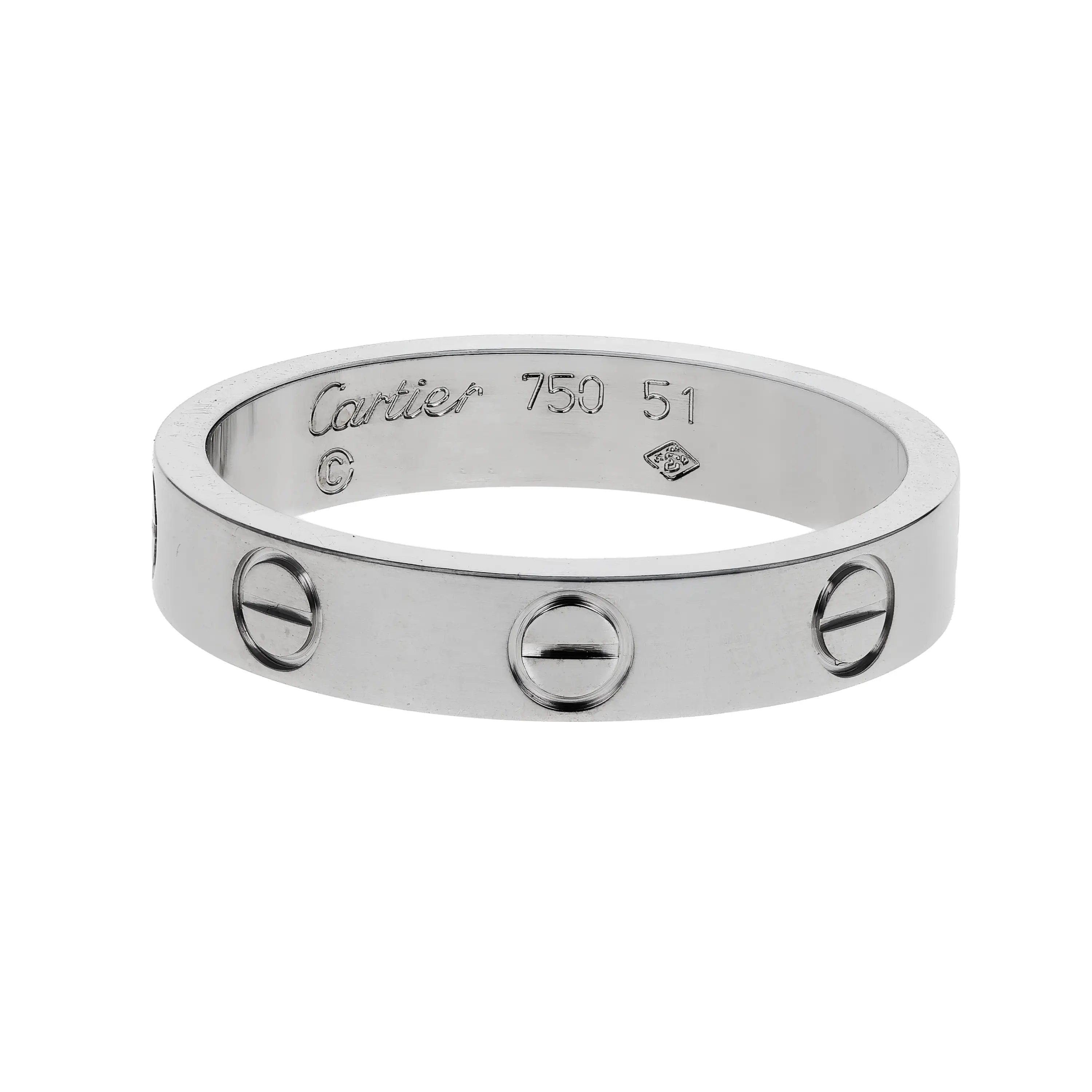 Pre-owned Cartier Love Ring Size 51