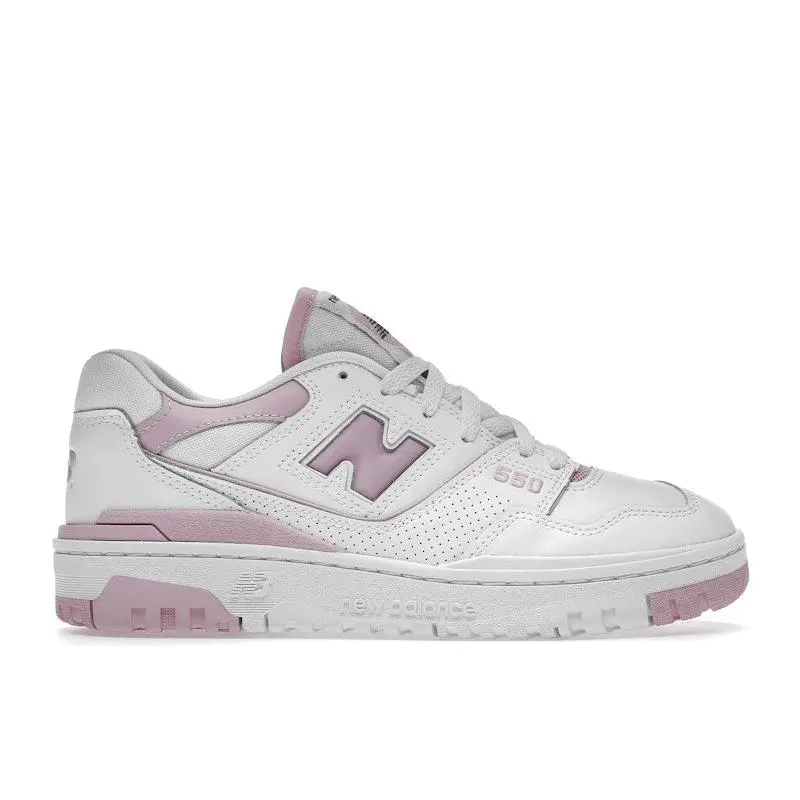 New Balance Women's 550 White Bubblegum Pink Basketball Shoes, from StockX