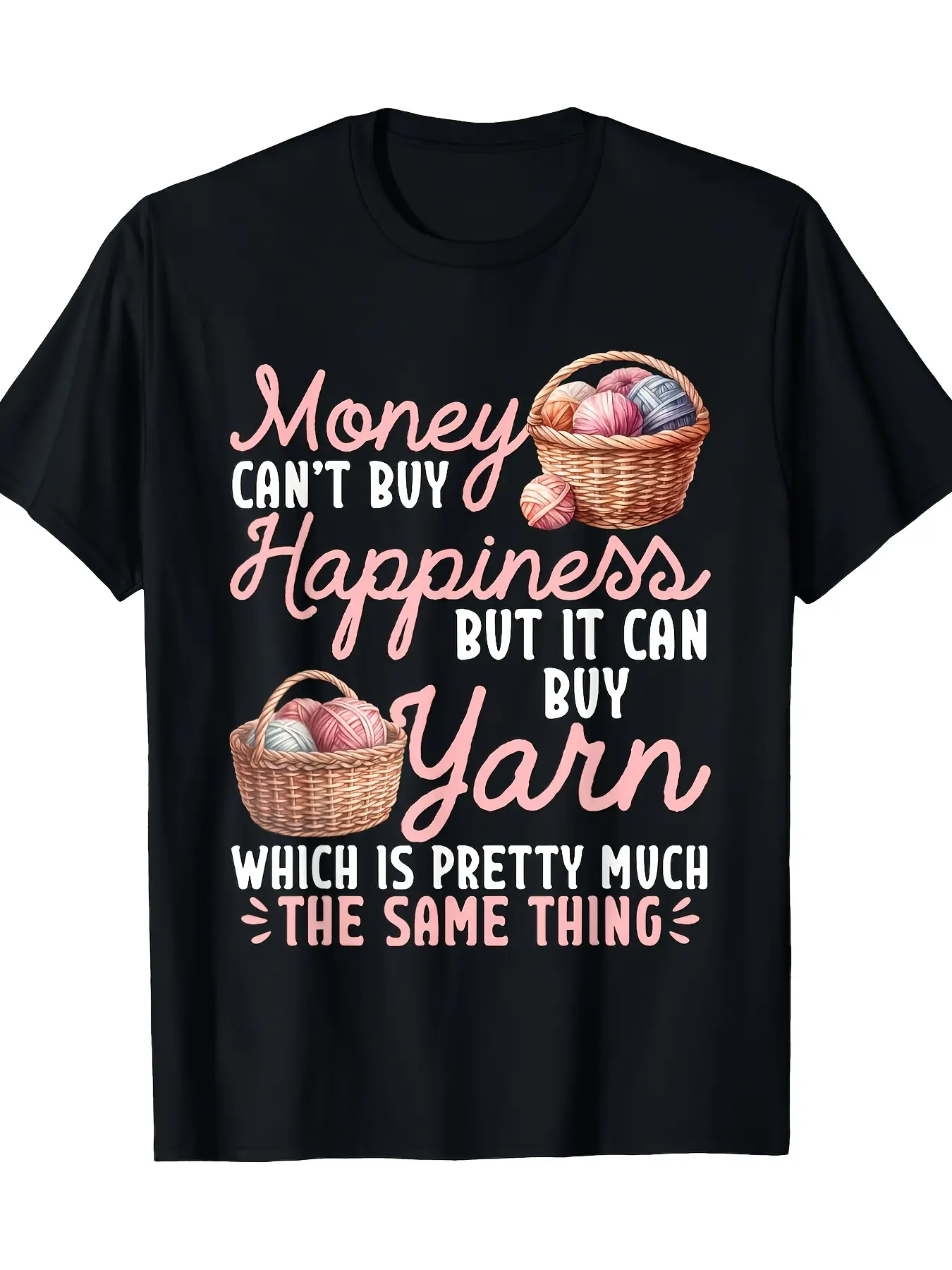 Men'S And Women'S Crochet Graphic Tee - Humorous S unisex soft cotton short sleeve t shirt, vintage graphic casual tee for men women teens, perfect birthday holiday gift for camping travel gym daily street  wear