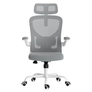 Ultimate Ergonomic Office Chair with Flip-Up Armrests & Lumbar Support | Home Office & Gaming