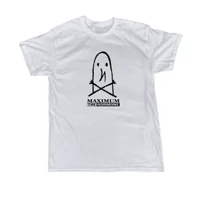 Gildan Punpun X Maximum The Hormone White Vintage Parody T-shirt Crewneck Casual Unisex Top 100% US Cotton Gothic Grunge Y2k Emo Scene Amity Affliction Style Streetwear for Men Women