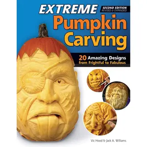 Extreme Pumpkin Carving, Second Edition Revised and Expanded: 20 Amazing Designs from Frightful to Fabulous (Fox Chapel Publishing) How to Use Relief-Carving Techniques to Create Realistic Features Paperback – September 1, 2013