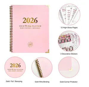2026 your 90-Day,planner daily,weekly.monthly.Practical & Time-Saving-Manifestation & Growth-Habit & Wellness Focus