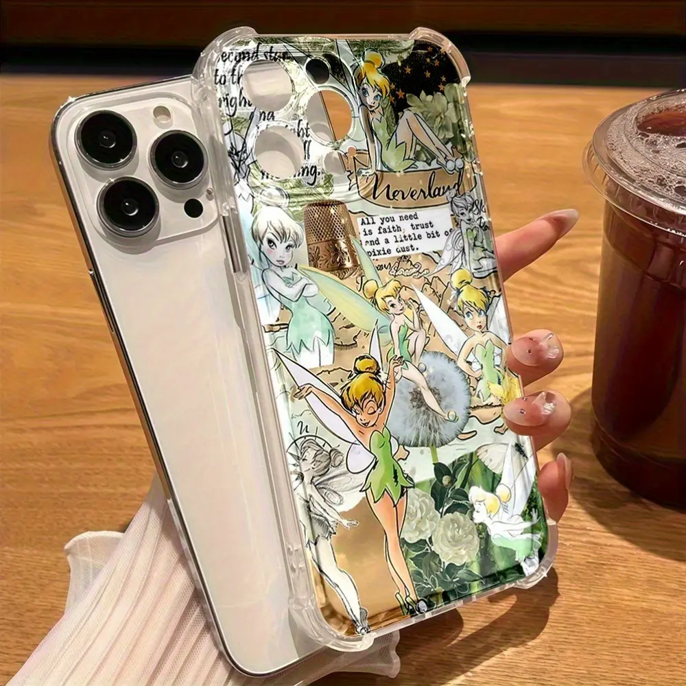 Tinker Bell TPU Flexible Cell Phone Case - Mobile Accessory for iPhone 11-16, Including iPhone 15, Shock-Absorbent Protector, Ideal Birthday Gift for Loved Ones