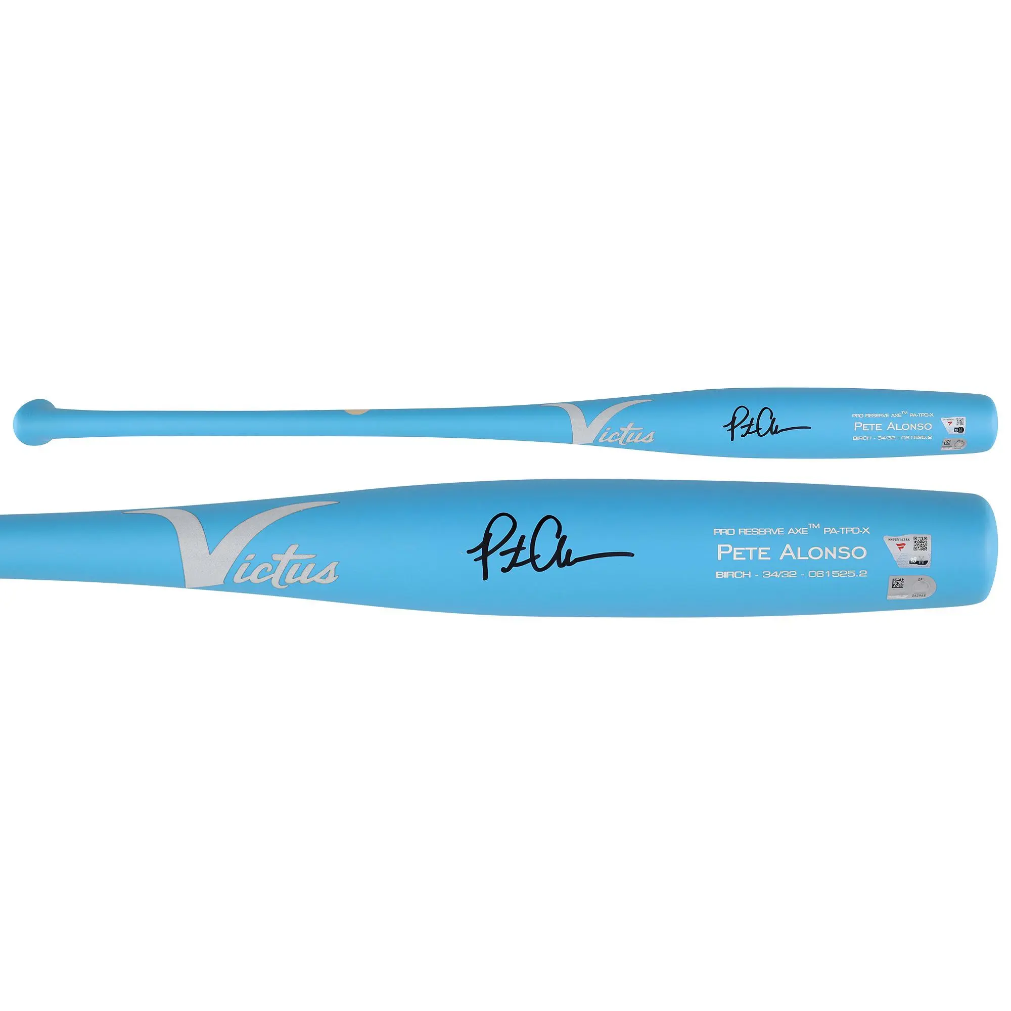 Pete Alonso New York Mets Autographed Player-Issued Blue Victus Bat from the 2025 MLB Season - Fanatics Authentic Certified