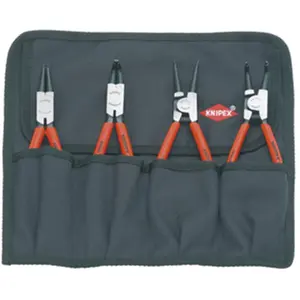 Knipex Tools 4-Piece LP Cir Clip Pliers Set, Hand Tools for Hardware Repairs