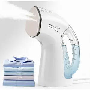 Portable Handheld Clothes Steamer & Iron 2-in-1 for Travel, 30s  Heat-Up Leak-Proof Garment Steamer with 250ml , Auto Shut-Off, Wide  - Remove Wrinkles from Silk,  & Linen
