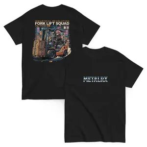 Men's MetalRx Unisex Classic Anime Operator T-Shirt with Casual Hem