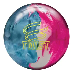 Brunswick Twist Reactive Bowling Ball- Sky Blue/Pink/Snow