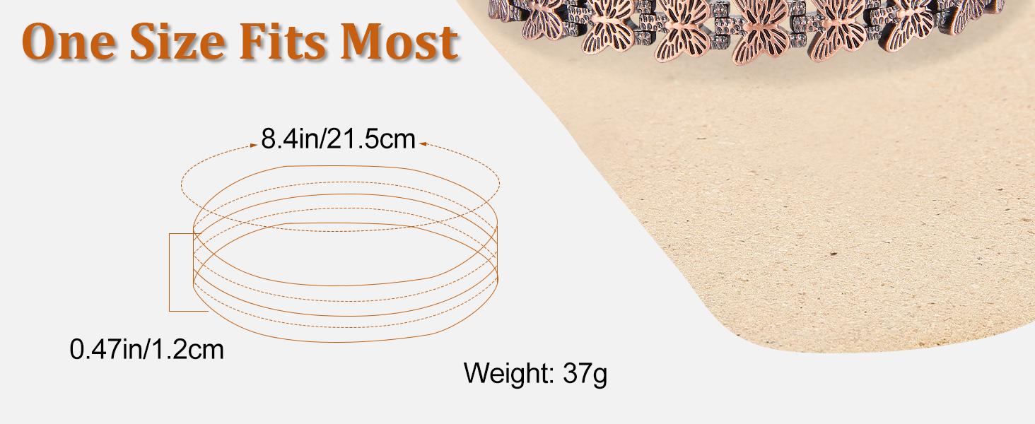 ​Copper Magnetic Therapy Bracelet, Ultimate Wellness Gift for Men, Adjustable Links with Sizing Tool, Pain Relief Jewelry for Active Lifestyle, Premium Gift Box Packaging​