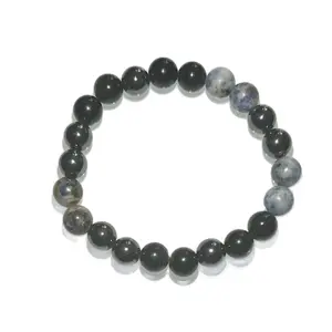 “Stay Focused” Handmade Natural Gemstone Crystal Bead Bracelet