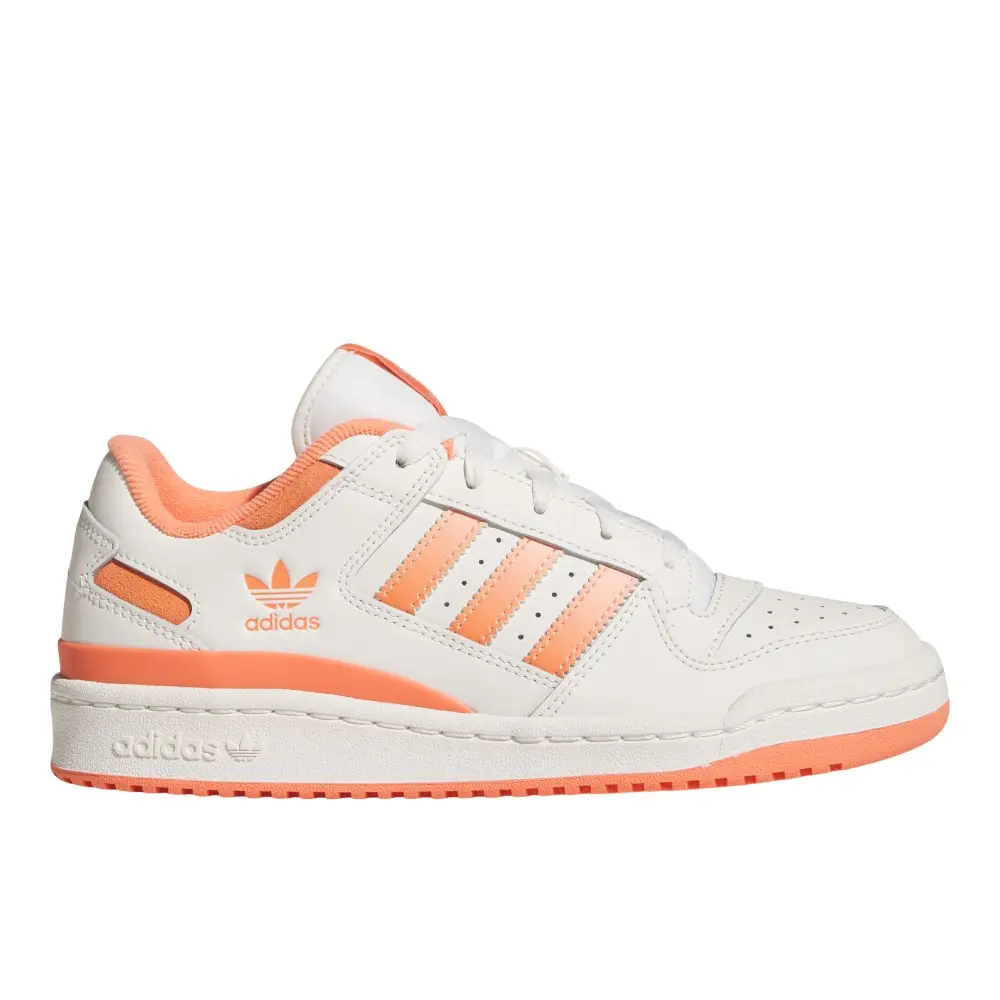 adidas Womens Forum Low Cl Sneakers Shoes Casual - Off White, Orange adidas Womens Forum Low Cl Sneakers Shoes Casual - Off White, Orange