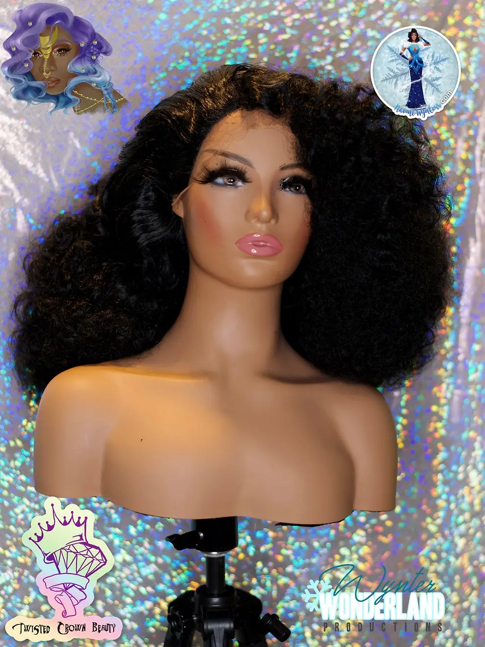 "Dynasty" Drag Queen Lace Wig **NEW** **Never Worn**By Naomi Wynters/Dammon T. Johnson