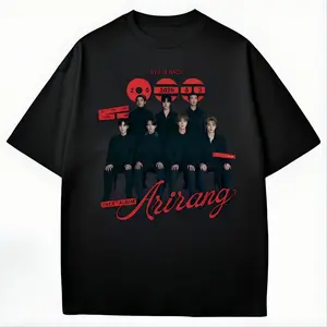 World Tour 2026 T-Shirt - Vintage Style Aesthetic KPop Merch, Bangtan Boys T-Shirt, Gift for Army Fans 2026 Unisex Shirt For Men and Women