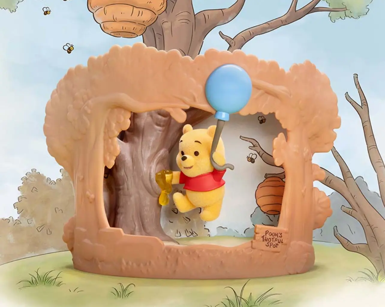 POPMART Winnie the Pooh Treehouse Theatre Series Themed Figure Blind Box, Cute Collectible Figurine Collectibles for Mystery Box Enthusiasts