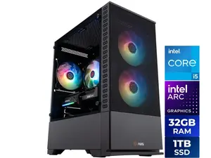 ABS Cyclone Aqua Gaming PC - Windows 11 - Intel Core i5-14400F - Arc B580 12GB - 32GB DDR4 3200 - 1TB M.2 SSD