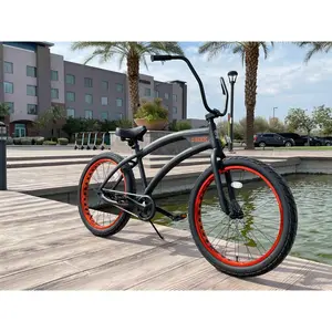 SIKK Wide Ride SS Aluminum Frame Single Speed Flat Black Frame Copper Wheels