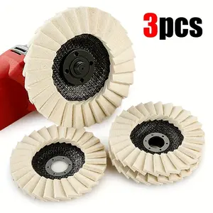 3PCS 5 Inch Polishing Pad, Polishing Wheel with Grits, High Quality Polishing Wheel for Tile, Glass, Metal, Car Paint Polishing, Car Polisher Tool