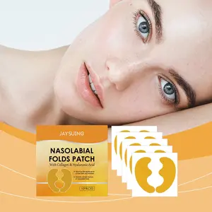 Jaysuing Nasolabial Folds Patch | Collagen Hyaluronic Acid Anti-Wrinkle Patch, Gentle for Sensitive Skin, Deeply Moisturizing & Firming
